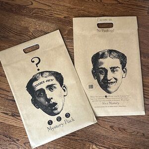 Two Trader Joe’s Sealed Mystery Pack Brown Bag